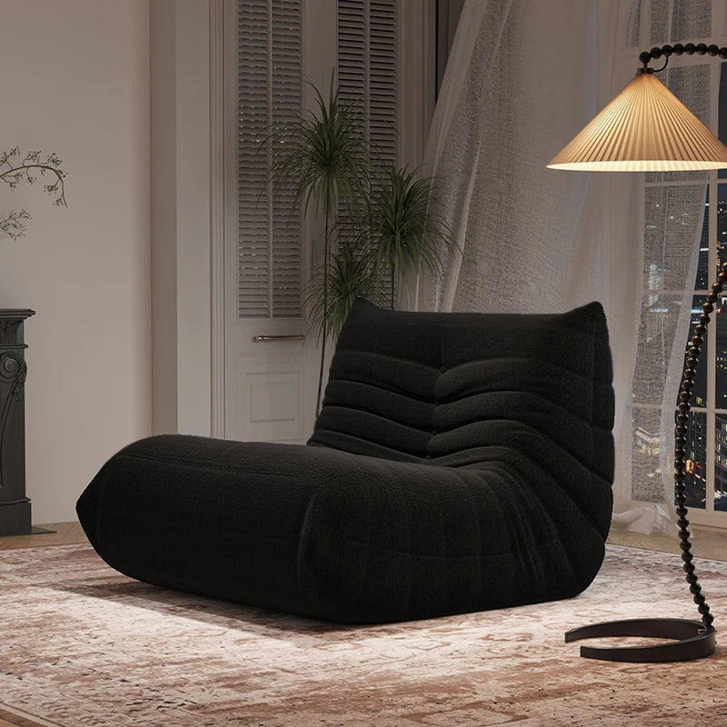 Designer Caterpillar Reclining Sofa Modern Minimalist Balcony Leisure Chair Dual Lounger Can Lie Flat Living Room