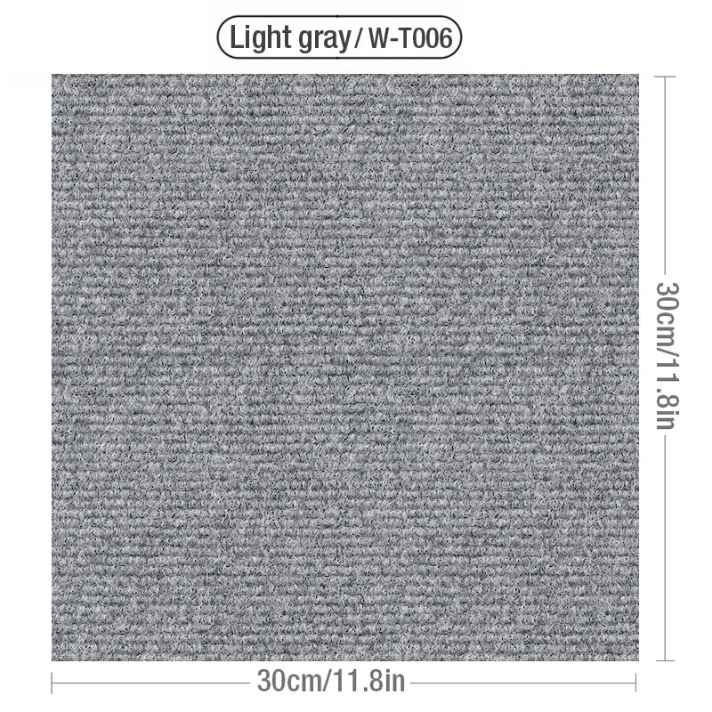 Self adhesive carpet 30x30cm living room carpet floor mat decor office carpet staircase anti-slip self adhesive floor