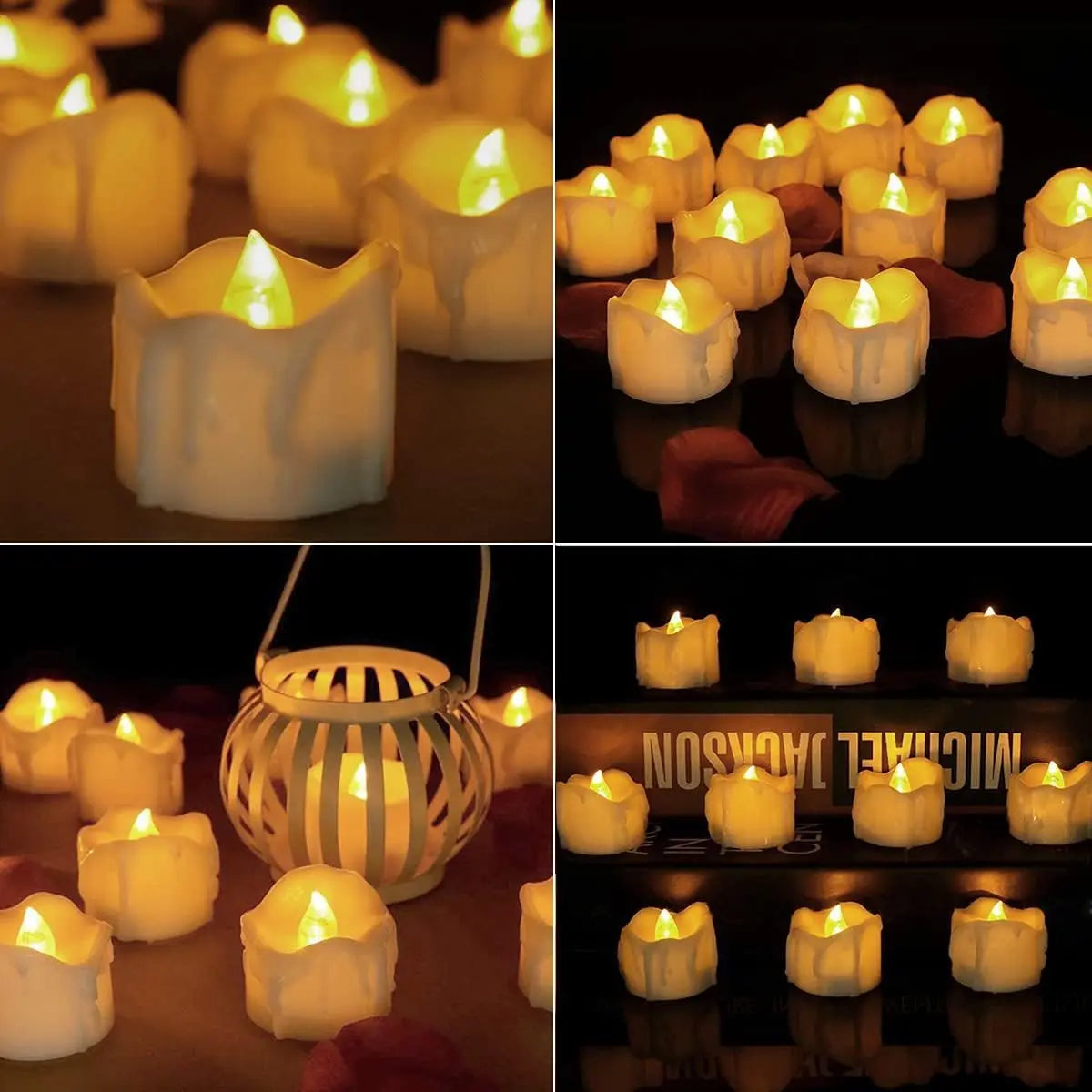 LED Candles 48/24/12 Pack Battery Operated Candles Batteries Lights Candles to Create Warm Ambiance Naturally