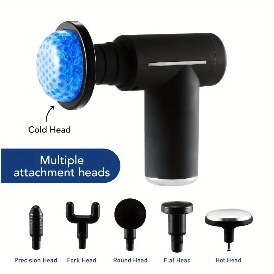 Cordless Hot and Cold Percussion Deep Tissue Massager Gun 6 Intensity Levels - United States / Variant