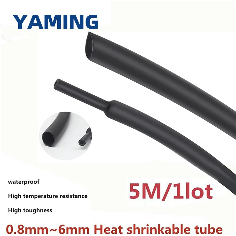 five-meters-lot-diy-2-1-black-cable-sleeve-1mm-1-5mm-2mm-2-5mm-3mm-3-5mm-4mm-5mm-6mm-heat-shrink-tubing-tube