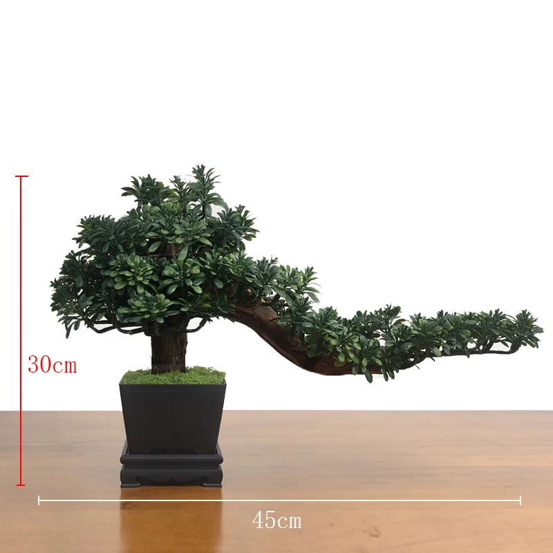 Simulation fake tree bonsai home living room Chinese sand table hotel porch landscaping decoration green plant