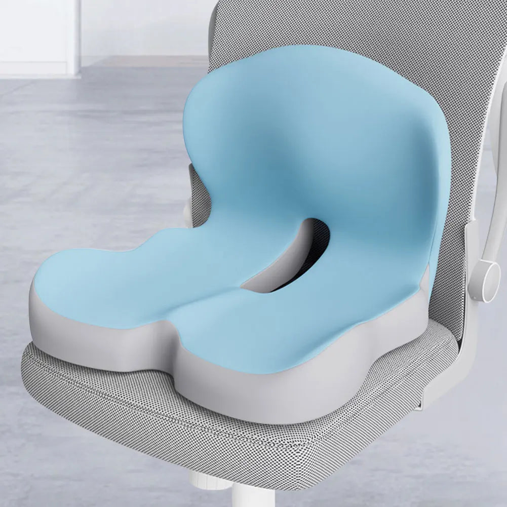 L-Shaped Integrated Memory Foam Orthopedic Cushion Comfort Ergonomic Design Back Coccyx Pillow Car Seat Office Chair