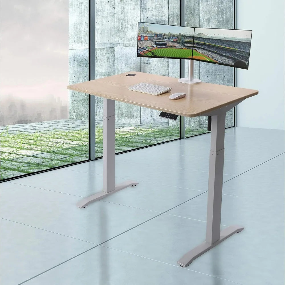 Electric Height Adjustable Standing Desk Electric Standing Workstation Sit Stand Home Office Desk Gaming Table