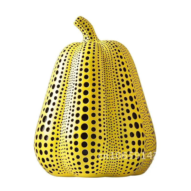 Pumpkin Polka Yayoi Ornaments Modern Sculpture Kusama Dot Owl Art Interior Wedding Christmas Arts Home Bird Decoration