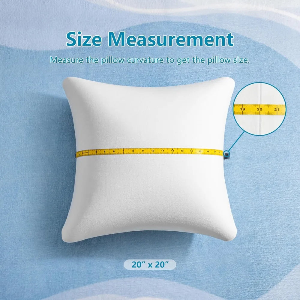 Aeromax 20x20 Memory Foam Square Pillow Insert for Decorative Cushions - Ideal for Home Decor Beds and Sofas - United