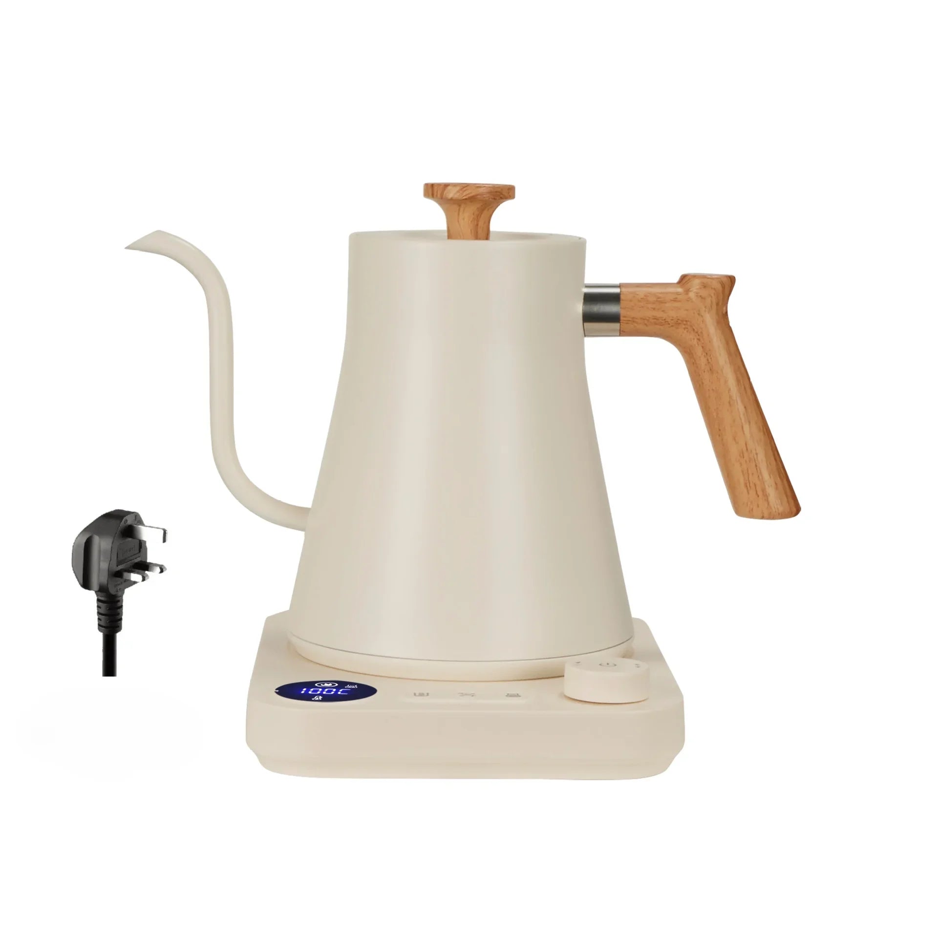 Electric Gooseneck Kettle 900ML Hand Brew Coffee Pot Smart Teapot Temperature Control Pot Rapid Heating Kettle