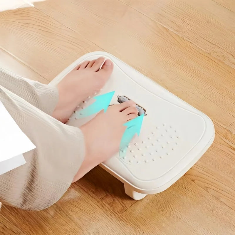 Ergonomic Foot Stool Massage Rollers Footrest With Anti-slip Strip Under Desk Foot Rest For Children Adults Old Man