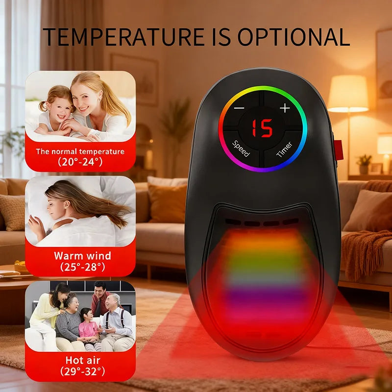Xiaomi Mini Heater Desktop Heater Intelligent Remote Control Hot Air Fan Portable Electric Heater For Office And Home