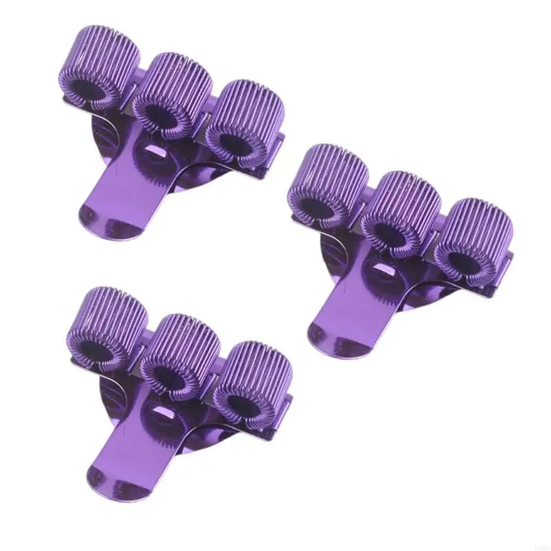 3Pcs Metal Pen Holder with Pocket Clip for Doctor Nurse Uniform Three Hole Pencil Holder with Adjustable Spring Rings