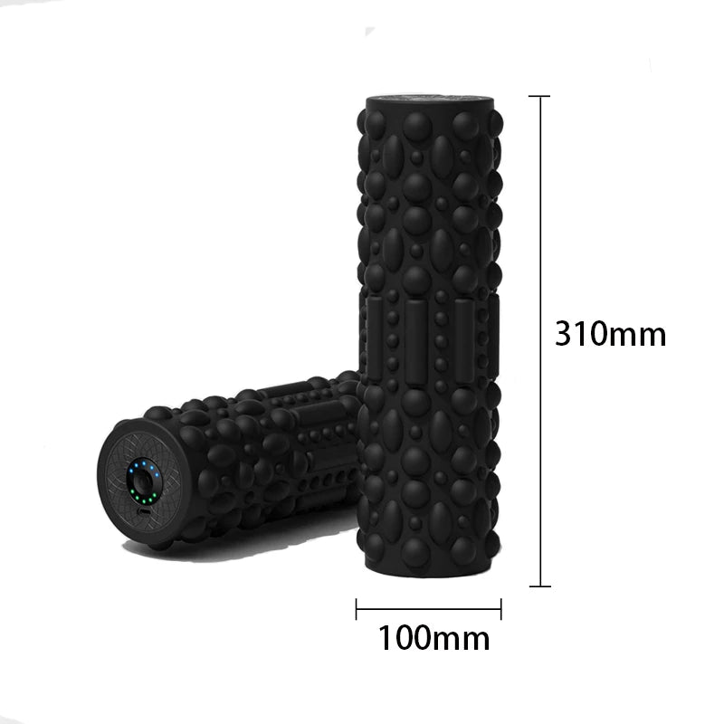 Rechargeable 5 Gears Vibrating Massage Ball Portable Peanut Massager Vibrating Foam Roller For Fitness Mobility Yoga