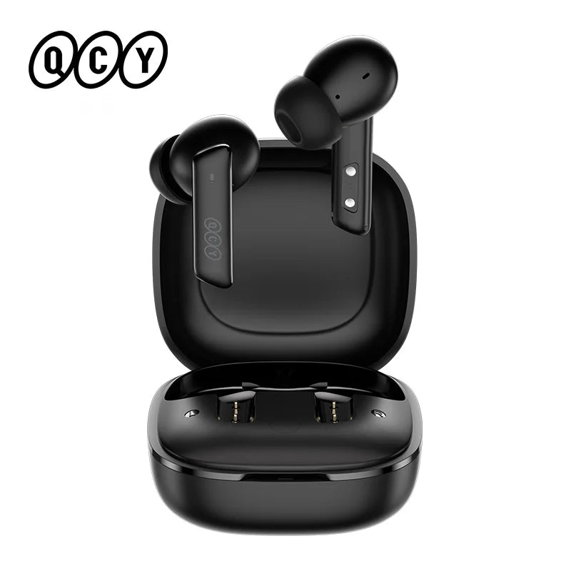NEW QCY HT05 ANC Wireless TWS Bluetooth 5.2 Earphones 40dB Active Noise Cancellation Headset 6 Mic ENC HD Call TWS