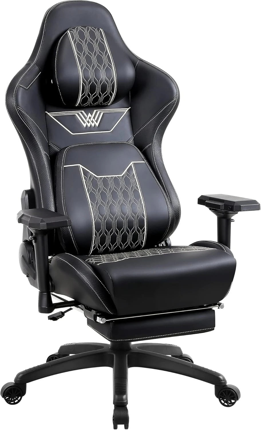 Big and Tall Gaming Chair with Footrest High Back Ergonomic Office Chair with Comfortable Headrest and Lumbar Support 4