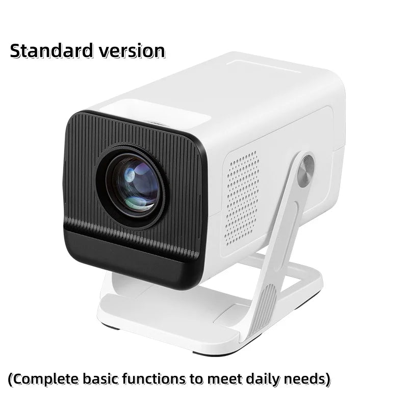 Lyncast 2025 Upgraded Mini Projector with WiFi6 and BT5.4 Portable Beamer 4K Support Auto Keystone,180° Rotation