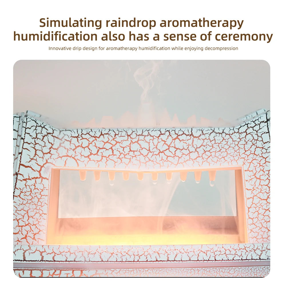 300ml Cool Mist Humidifier for Home Ultrasonic Aromatherapy Diffuser with night light Essential Oil Tray Quiet