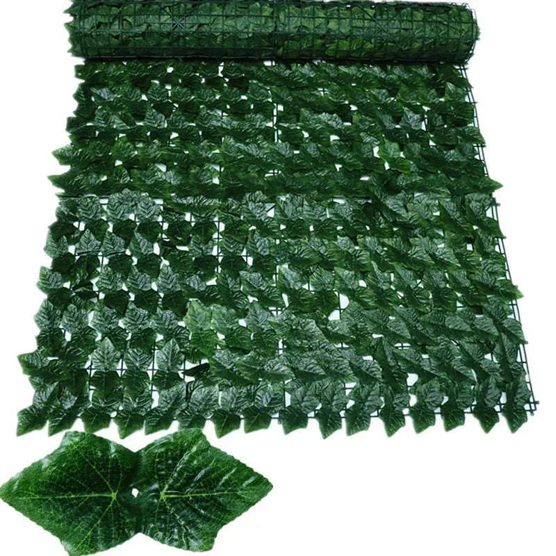 100X300cm Artificial Ivy Fence Plant Grass Wall Panel Faux Green Leaf Hedge Privacy Screen Outdoor Home Garden Balcony