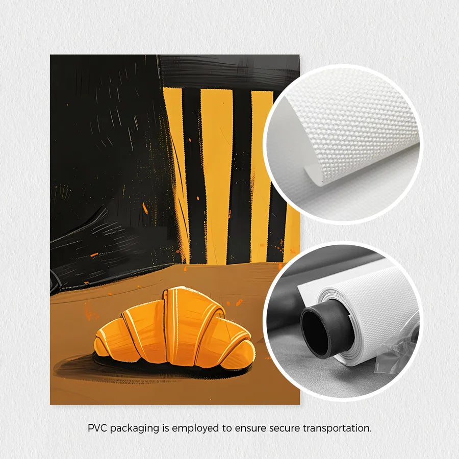 1 Piece Yellow - Good Dear Morning - Black Cat Print Cute Kitchen Wall Art Interesting French Cafe Canvas Poster Cat