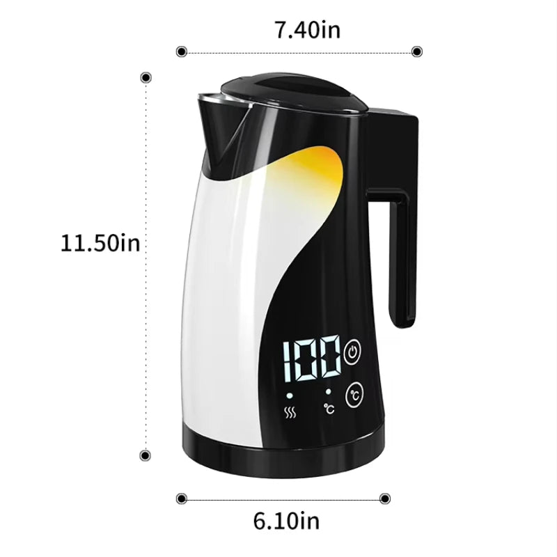 Kitchen 1.25L Coffee Electric Kettle Stainless Steel Hot Water Boiler Temperature Control Fashome Electric Kettle 1300W
