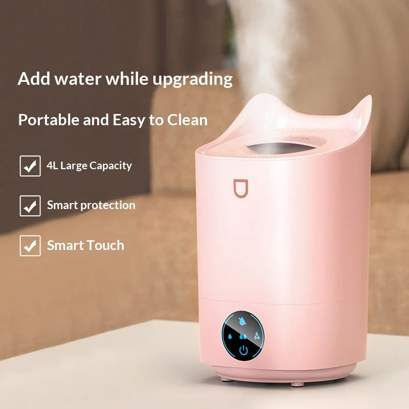 4L UV-C Humidifier Large Capacity Top Fill Ultra Quiet Operation with Adjustable Fine Mist Auto Shut-Off for Bedroom