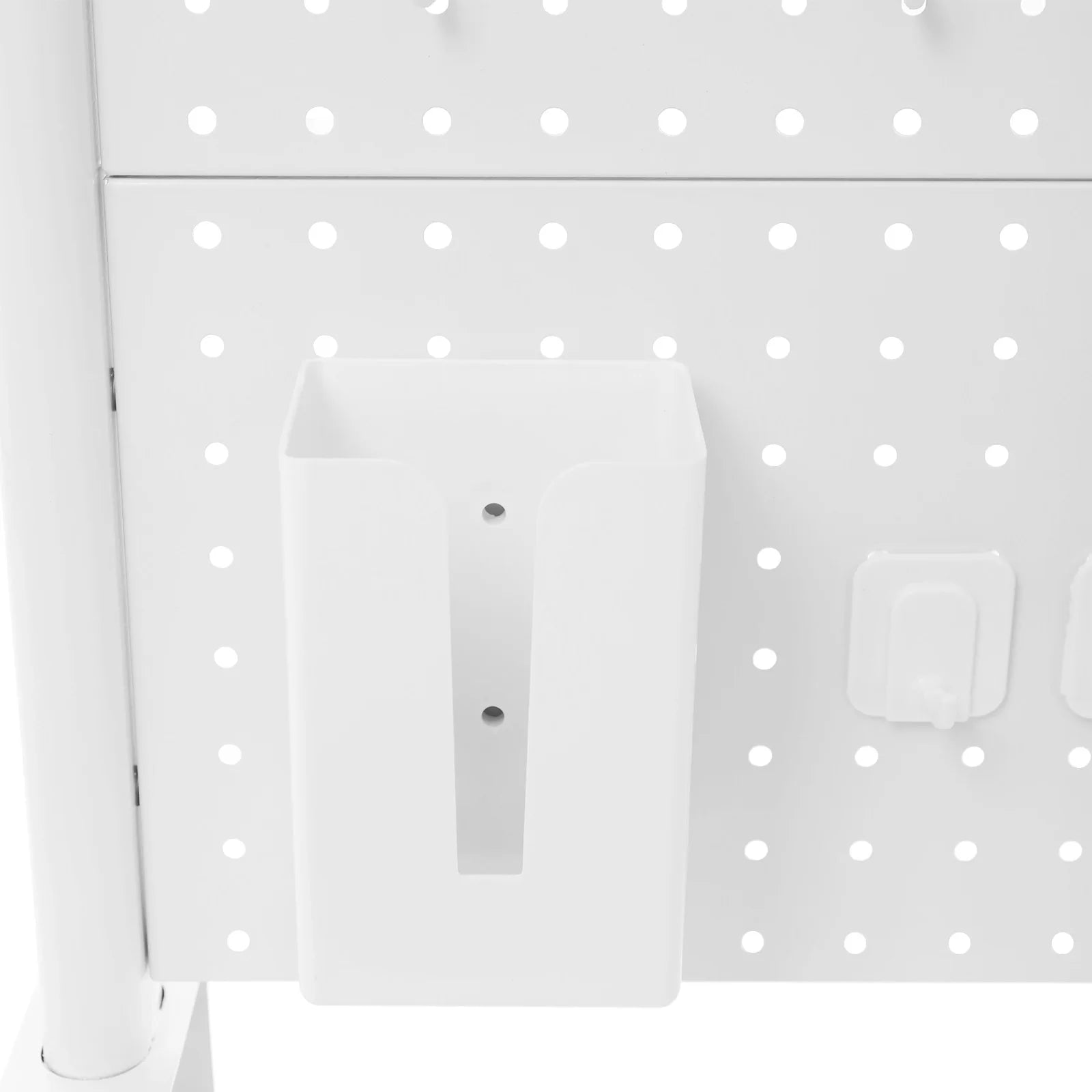 Countertop Clip-on Bookshelf 2 Tier Multipurpose Steel Frame Organizer with Pegboard Storage Space Saving