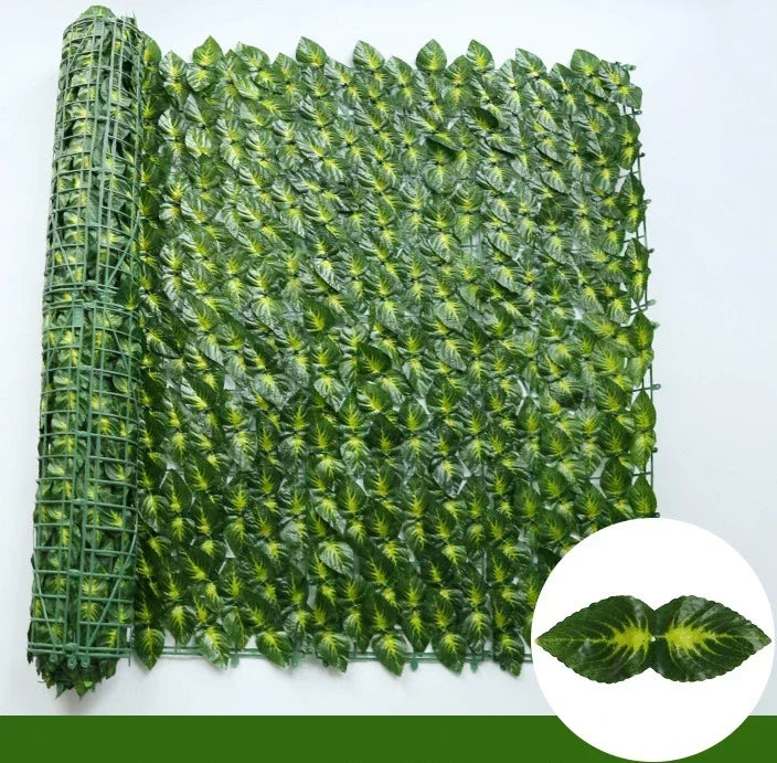 100X300cm Artificial Ivy Fence Plant Grass Wall Panel Faux Green Leaf Hedge Privacy Screen Outdoor Home Garden Balcony