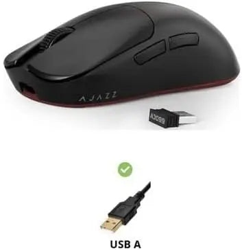 Ajazz AJ099 Superlight Wireless Gaming Mouse Ergonomic 54g Ultra Lightweight 2.4Ghz/Wired Mouse PAW331112K DPI