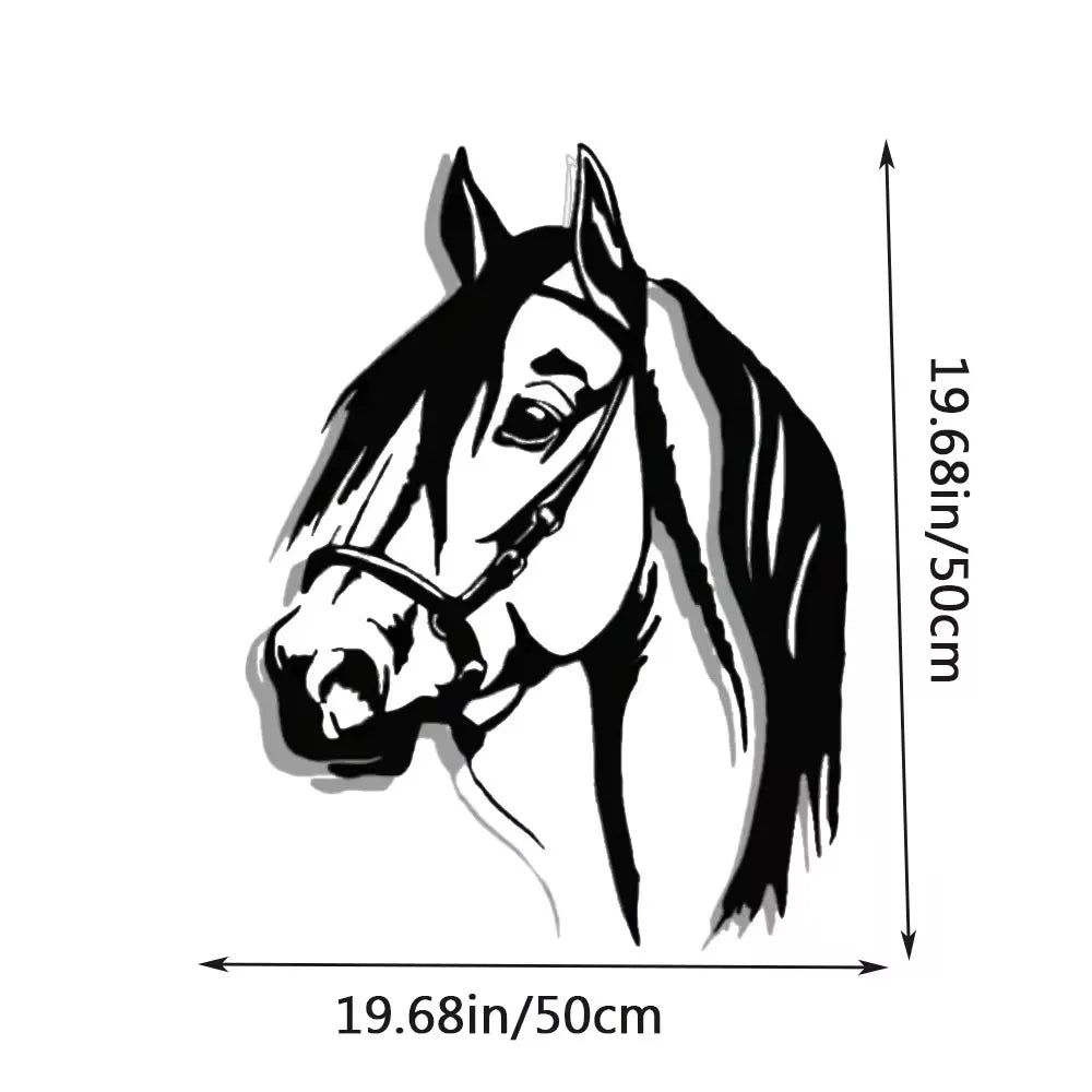 Horse Head Metal Wall Decor – Elegant Animal Art for Home & Office Perfect for Living Room & Stylish Wall Decoration