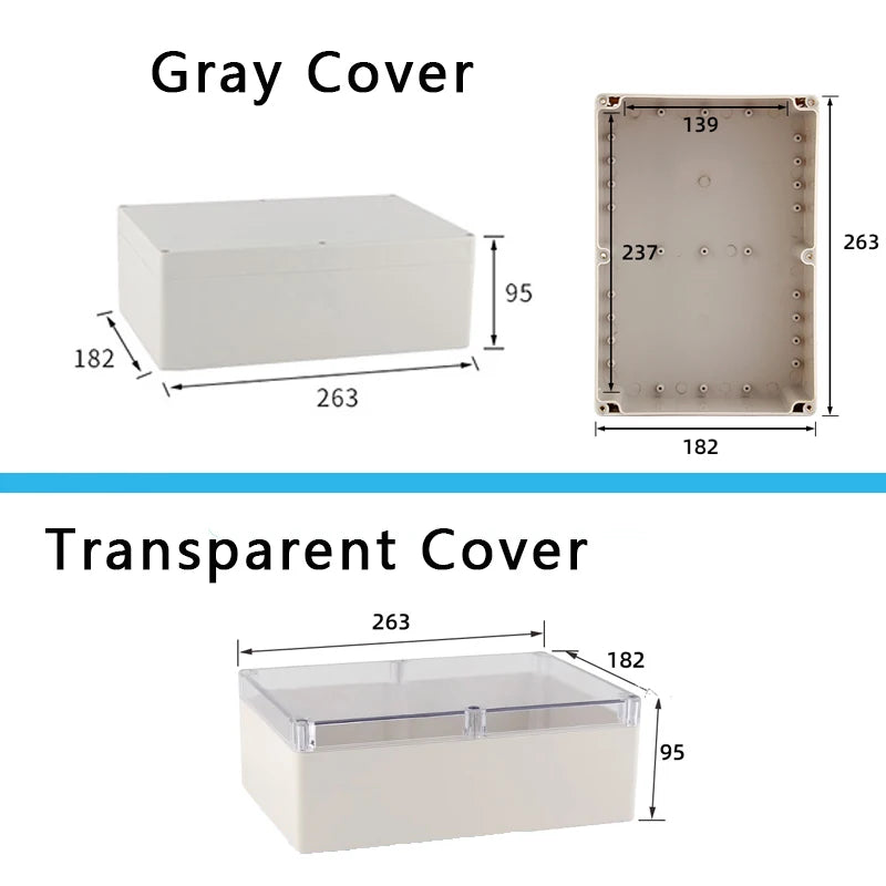 F-type outdoor waterproof junction box - waterproof box for outdoor monitoring - plastic power connection terminal
