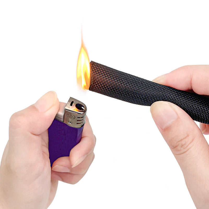 Cable Sleeve Self Closing PET Braided Expandable Auto Line Management Overlaps Flexible Loom Split Pipe Tube Wire Wrap