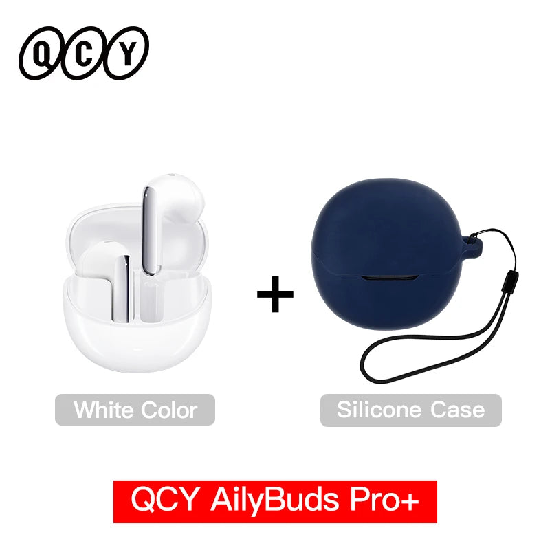 QCY HT10 AilyBuds Pro+ ANC Wireless Earphone Al Audio Hi-res with LDAC Bluetooth 5.3 Earbuds Adaptive ANC Multipoint