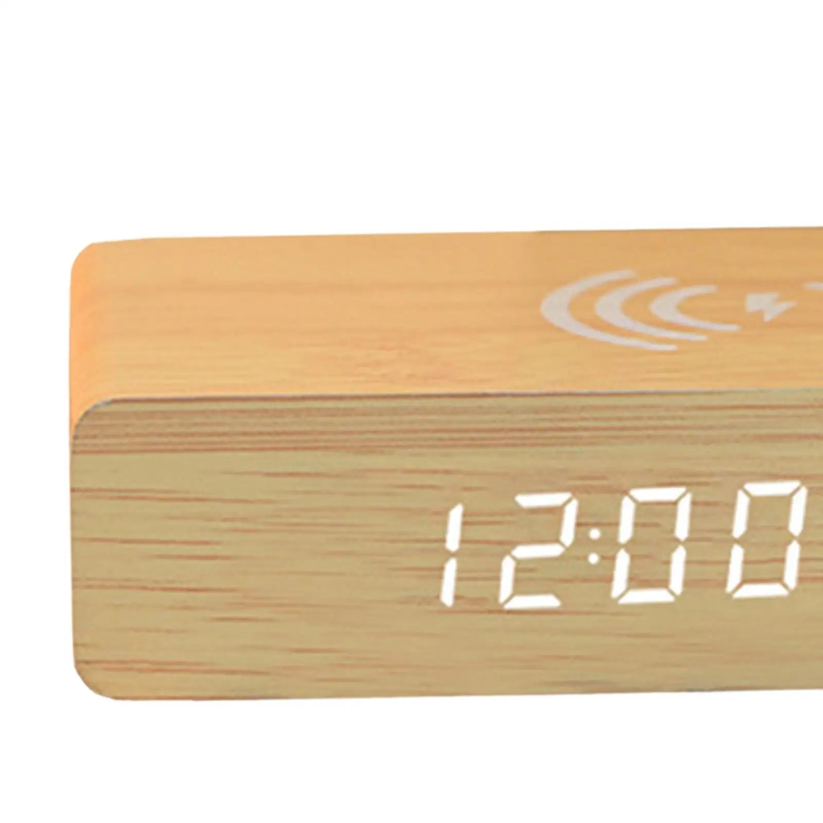 Ireless Charging Alarm Clock With 3-level Brightness Led Display Digital Alarm Clock For Bedroom Apartment & Desk