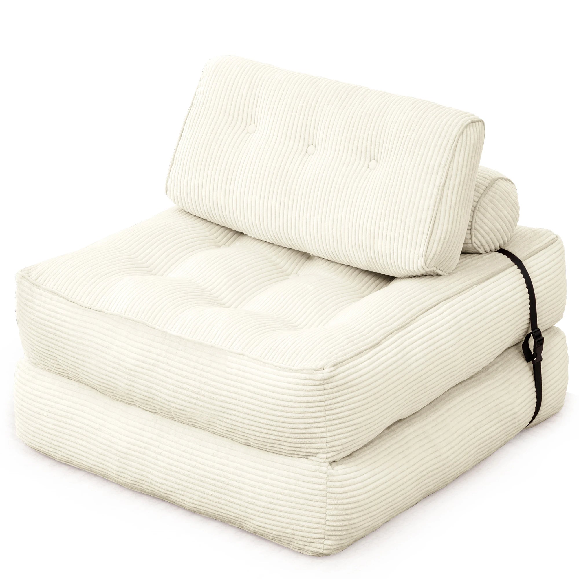 KORSER Convertible Floor Couch for Adult with Pillow Folding Sofa Bed Comfort Floor Sofa Portable Sleeper Chair