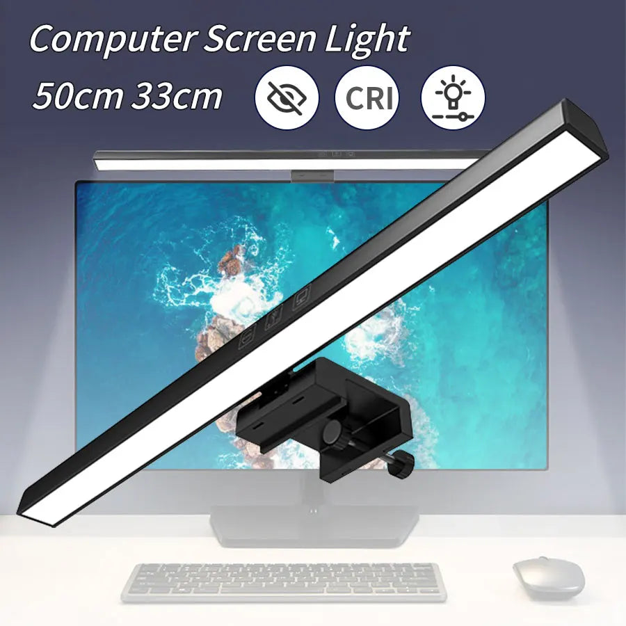 33cm 50cm Bar LED Desk Lamp USB PC Computer Monitor Screen Light Dimmable 3 Colors Hanging Table Lamp for Reading Study
