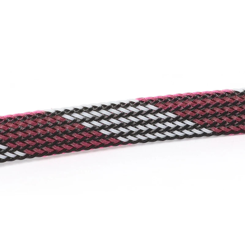 5M Multicolor PET Insulated Braid Sleeving 2mm - 40mm Expandable Wire Cable Sheath Flame-retardant Nylon Braided Mesh