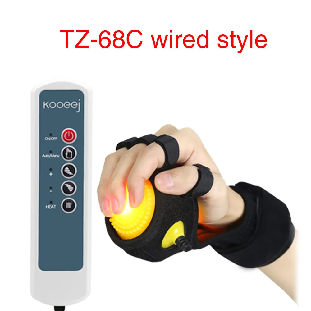 Electric Hand Massage Ball Hot Compress Stroke Hemiplegia Finger passive training improve finger cramps and finger