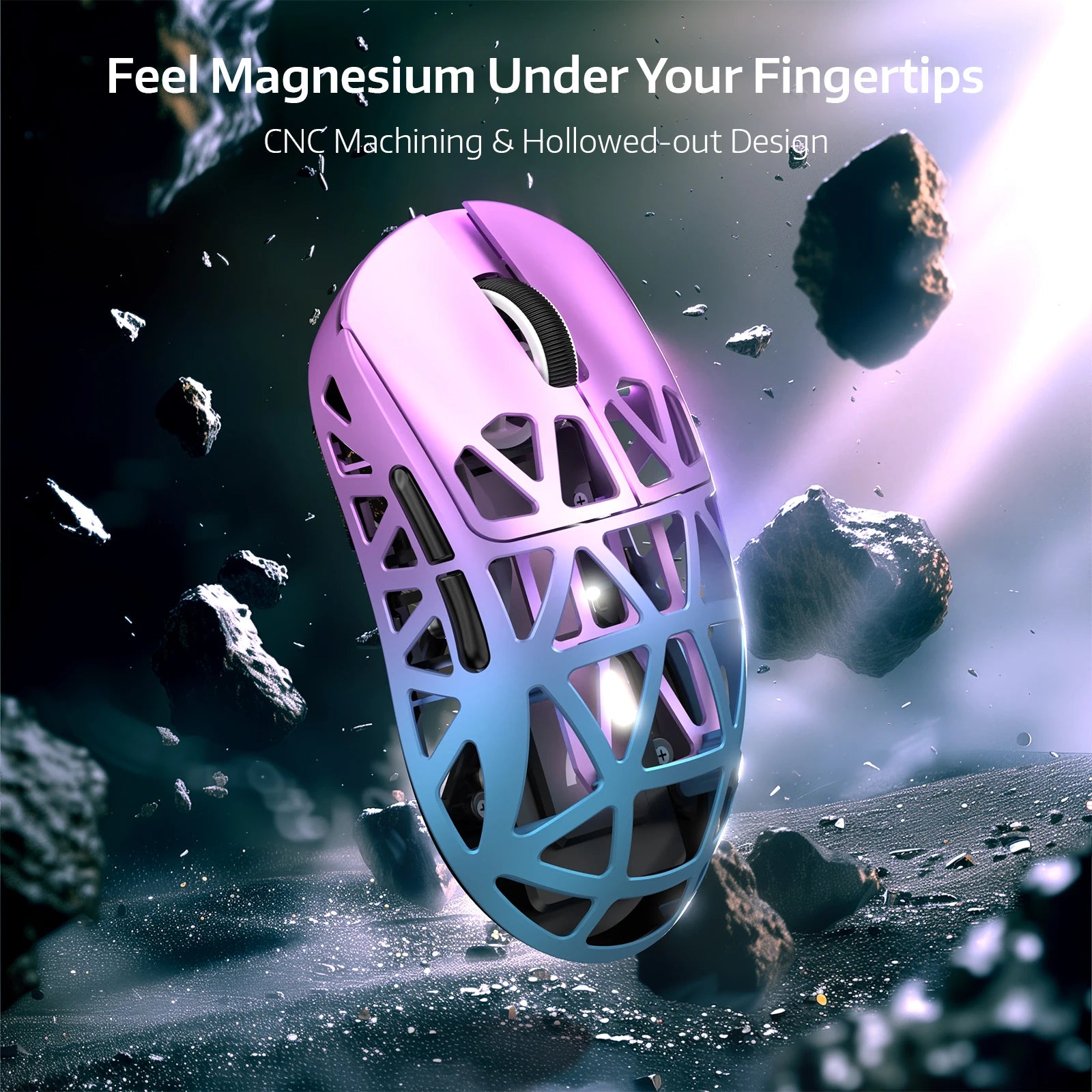 ATTACK SHARK R2 tri-mode programmable mouse ultra-light magnesium alloy PAW3950 42000 DPI optical sensor 8000Hz polling