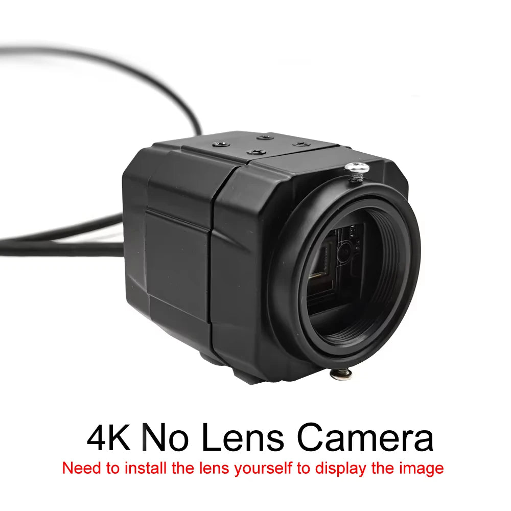HD CS 5-50mm Varifocal Lens Industrial 30fps 4K 8MP CCD IMX415 USB Webcam 2K 4MP F5253 PC Video Usb Camera UVC OTG Live