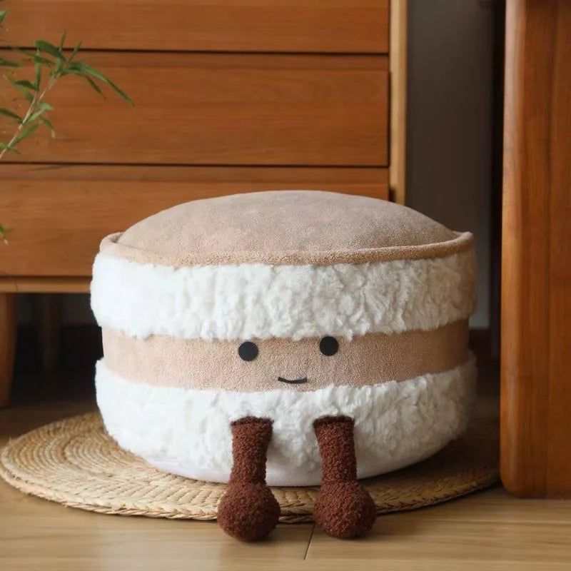 Bread footstool cute seat pier living room sofa footstool tatami futon removable washing shoe stool decorative stool
