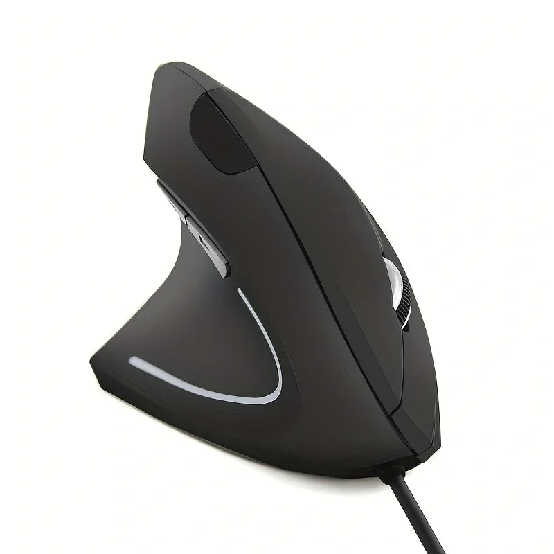 New Vertical 5th Generation Left-Handed Wired Computer Accessory Mouse Ergonomic Design BTS-911 Left-Handed Wired Black