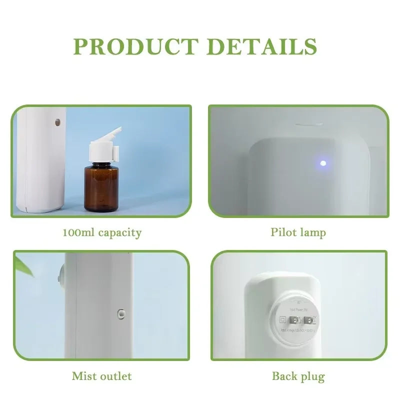 Socket Model Home Fragrance Perfume Aroma Diffuser Room Air Freshener 300m³ Bluetooth APP 100ML Essential Oil Capacity