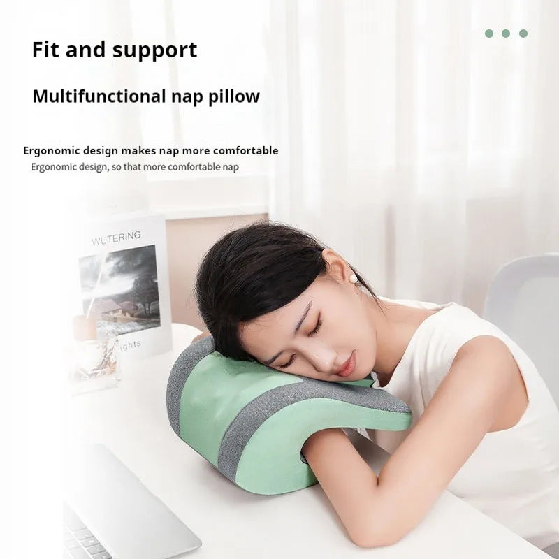 Office Chair Headrest Pillow Head Neck Shoulder Support Cushion Ergonomic Neck Pain Relief Memory Foam Travel Sleeping