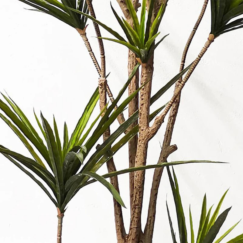 New 90-120cm Artificial Dracaena Plants Fake Plastic Palm Leaves Cycas Plant For Home Indoor Garden Decor Fake Tropical