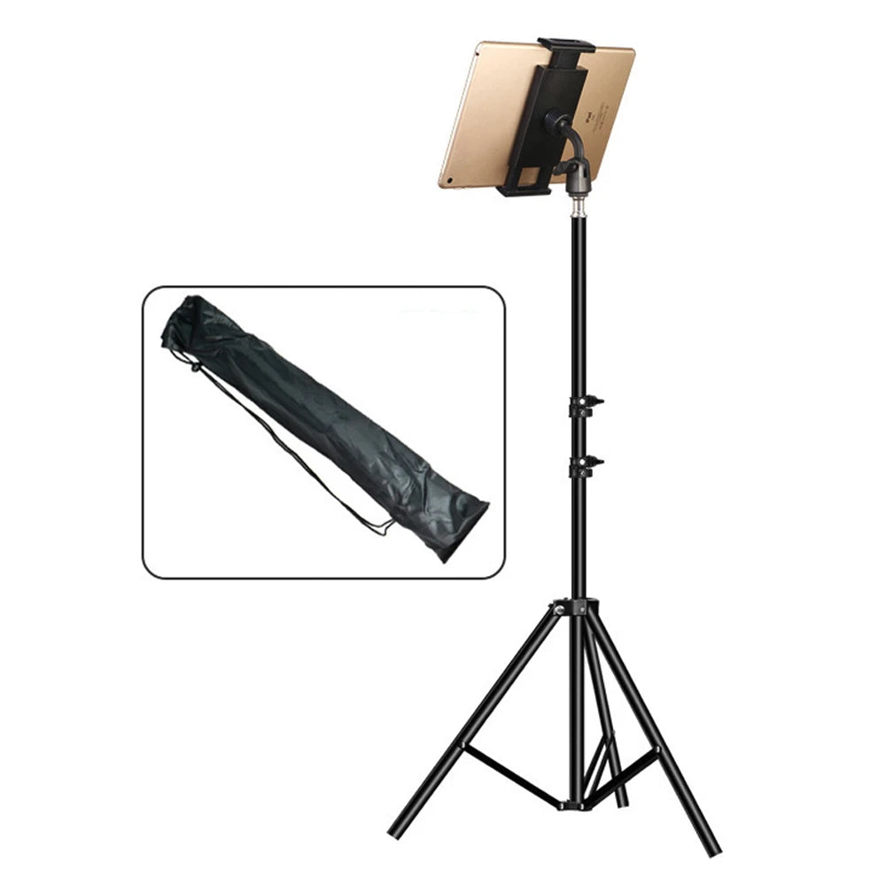 Adjustable Tripod Floor Tablet Stand Holder Mount for 4-14 Inch Smartphones Lazy Bracket Support for iPad Pro Air