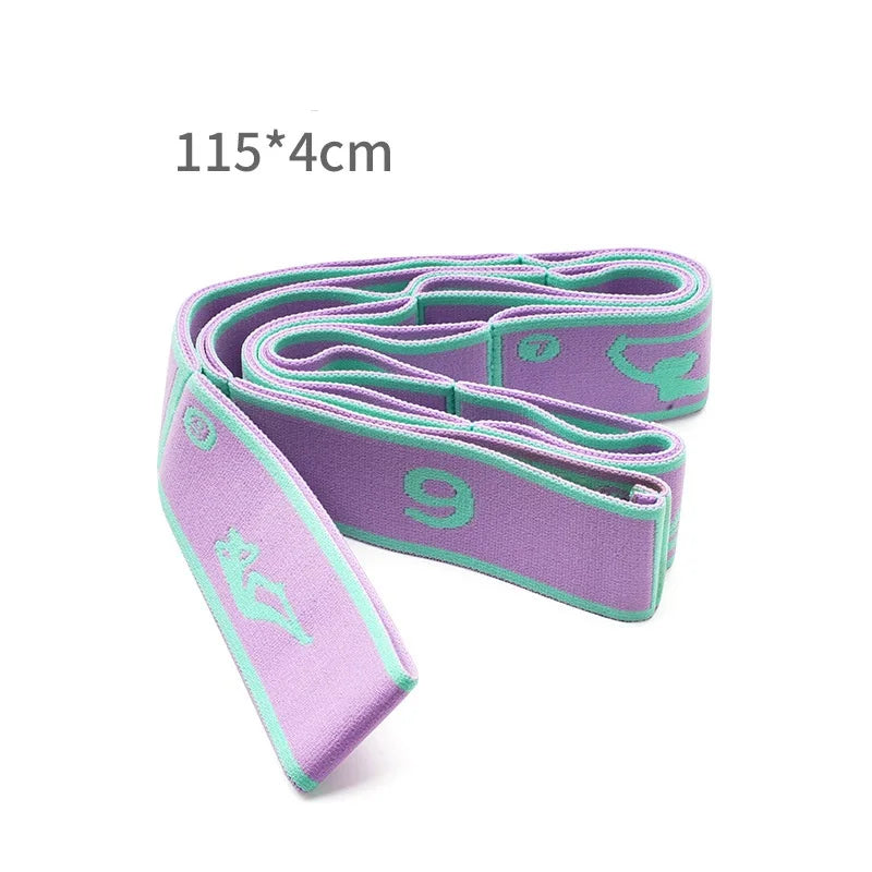 Yoga Stretch Strap Sports Exercise Resistance Bands For Dance Gymnastics Workout Pilates Stretch Belt For Physical
