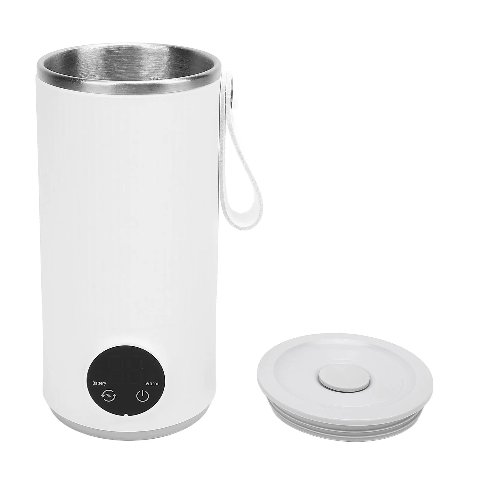 Travel Electric Kettle Cordless Rechargeable 400ML 55°C Stainless Steel Travel Hot Water Boiler for Milk Travel