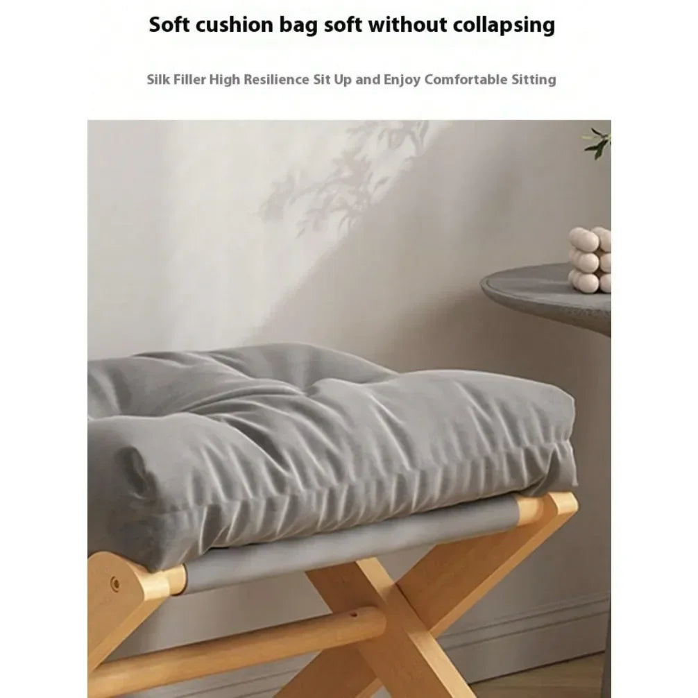 Makeup Chair Small Sofa Bench Tea Table Footrest Shoe Changing Stool Foldable Stool Furniture For Living Room Doorway