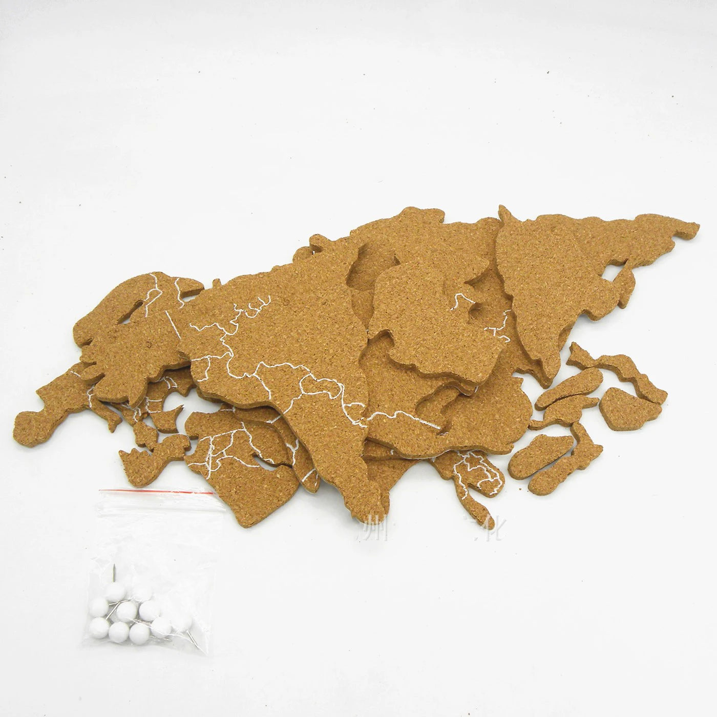Aqumotic Cork World Map Travel Message Board World-Map for DIY Decoration Wood Phellem Room Home Office Decoration Wall