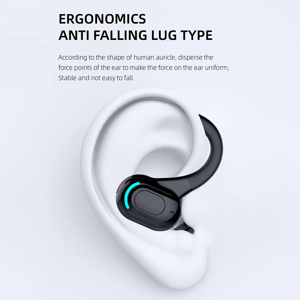 M-F8 Waterproof Bluetooth 5.2 Single Ear Wireless Earbuds with Noise Cancellation and 10 Hours Battery Life