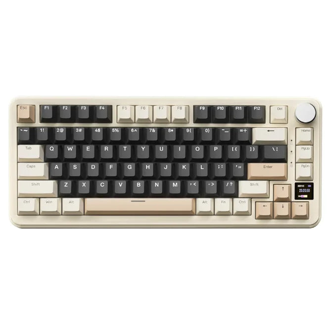 ATTACK SHARK X85Pro Hot Swappable Mechanical Gaming Keyboard Display&Knob BT5.1/2.4Ghz/USB-C,RGB,75% Custom Keyboard