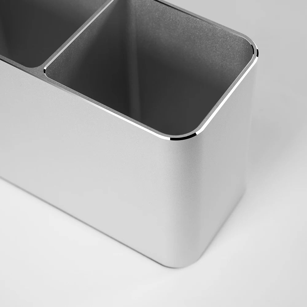 Aluminum Metal Pen Holder Pencil Support for Desk Organizer Makeup Brush Holder Ideal Gift for Office Classroom Home